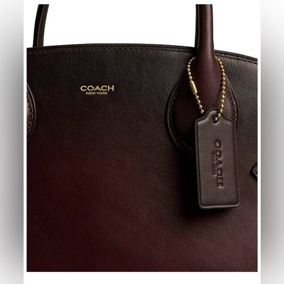 Coach Soft Empire Carryall Bag 40- Merlot - Picture 6 of 7